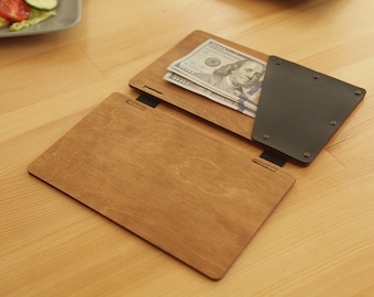 Check Holder, Wooden Check Presenter