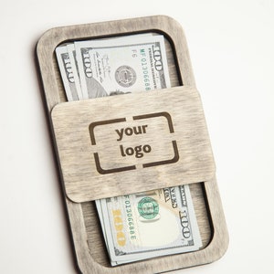 Check Holder, Wooden Check Presenter, FREE ENGRAVING