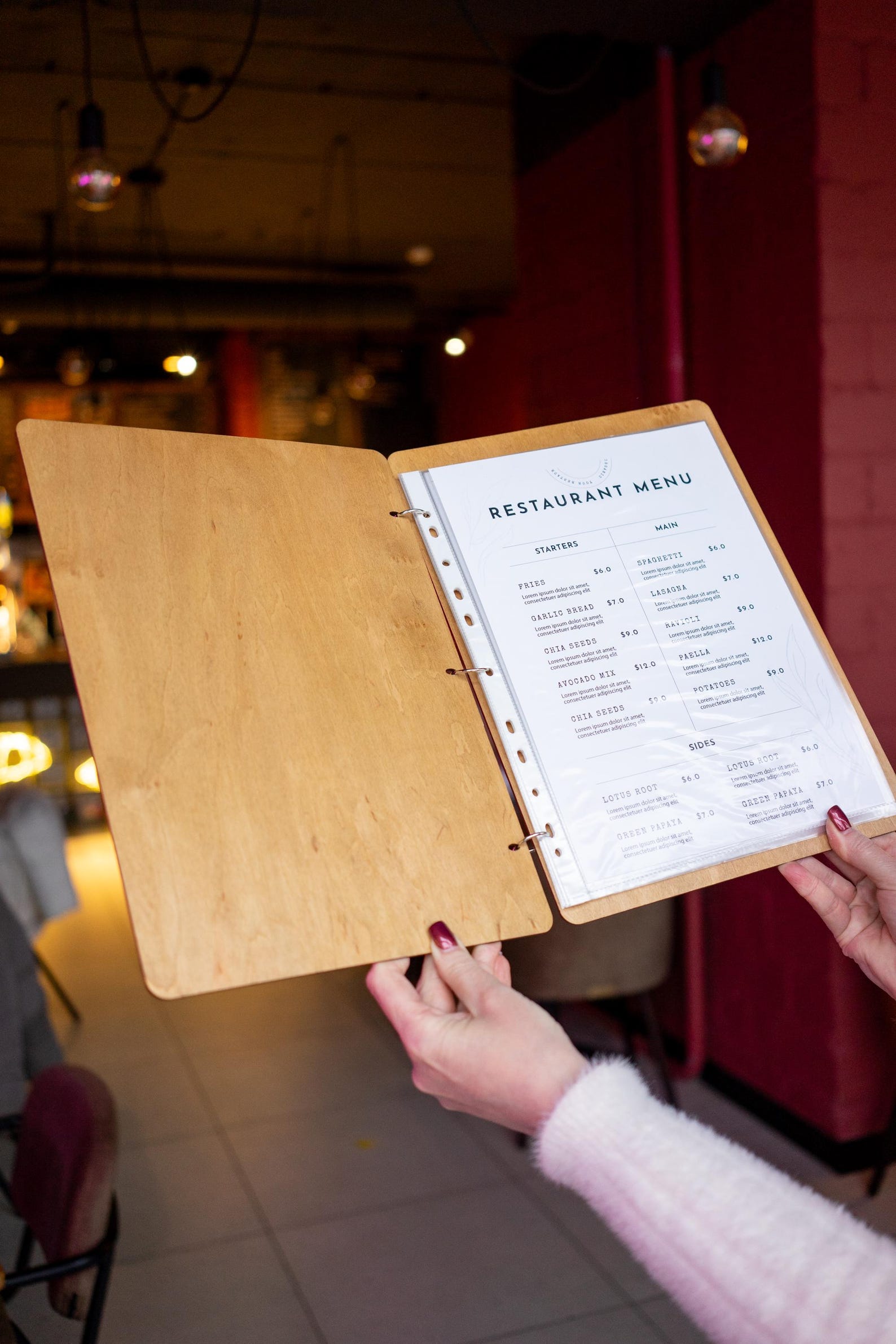 Wooden Menu Sign – Personalized Wedding or Restaurant Menu Board ...