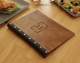 Wooden Menu, Menu, Menu Cover, Restaurant Menu Cover