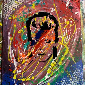 16&quot; x 20&quot; David Bowie on canvas