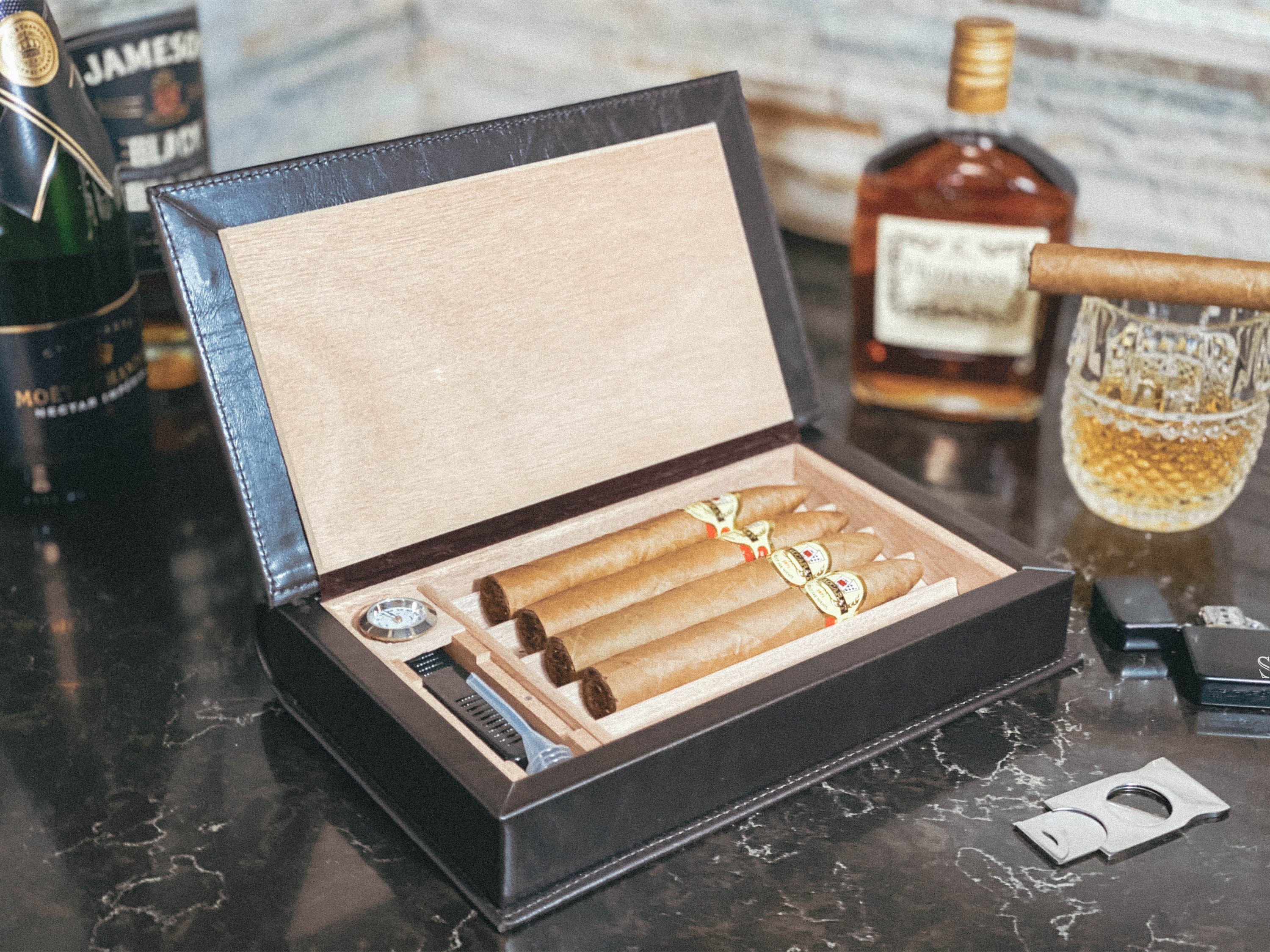Personalized Cigar Set Gift for Men Husband Cigar Case Etsy Singapore