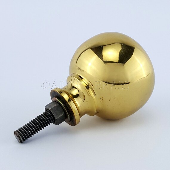 Polished Brass Ball Bed Post Finials Diameter 3/4" Replacement Bed