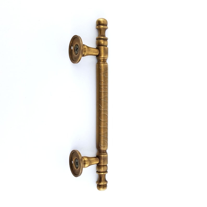 2 Solid Brass Screw Fixing Frount Medium Kitchen Pulls Etsy