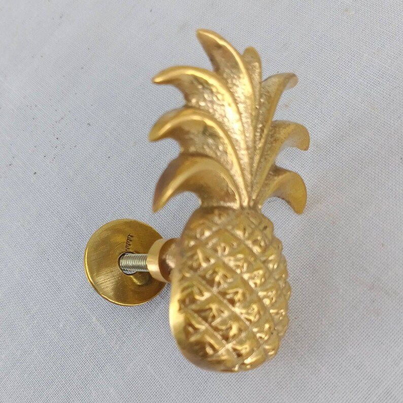 16 Brass Small 2.3/8 Inch Pineapple Knob Handle Great Etsy