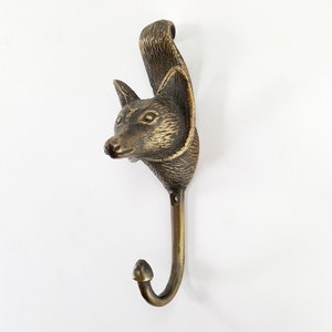 6.29 Inches Vintage Canary Bird Animal Hook Antique Solid Brass
