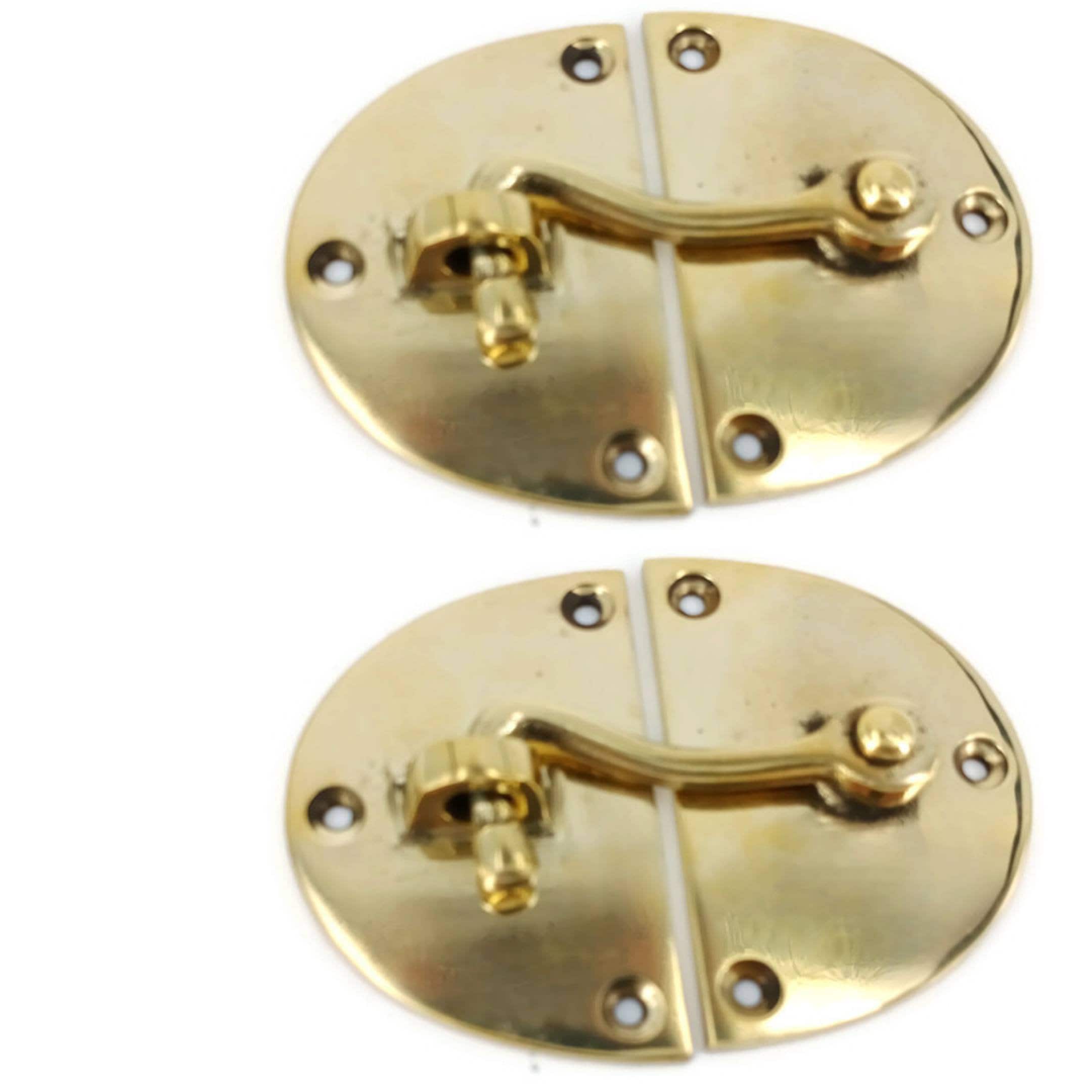 2 medium swing arm catch solid brass Hasp latch for door Etsy