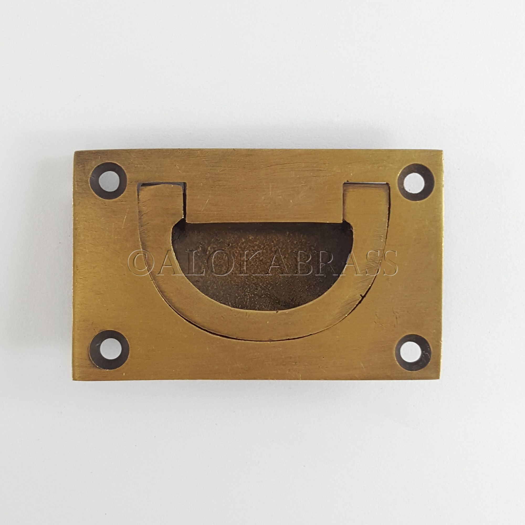 2 brass Heavy 6.5cm Recessed Pull Handle cast Box sea chest Etsy