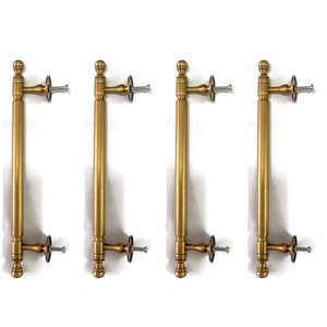 ON SALE 4 rear fix 6.1/4"inch solid brass large Kitchen Cabinet Grab pulls bolt Old D Style Door Handle heavy Box lifts Pulls AUST