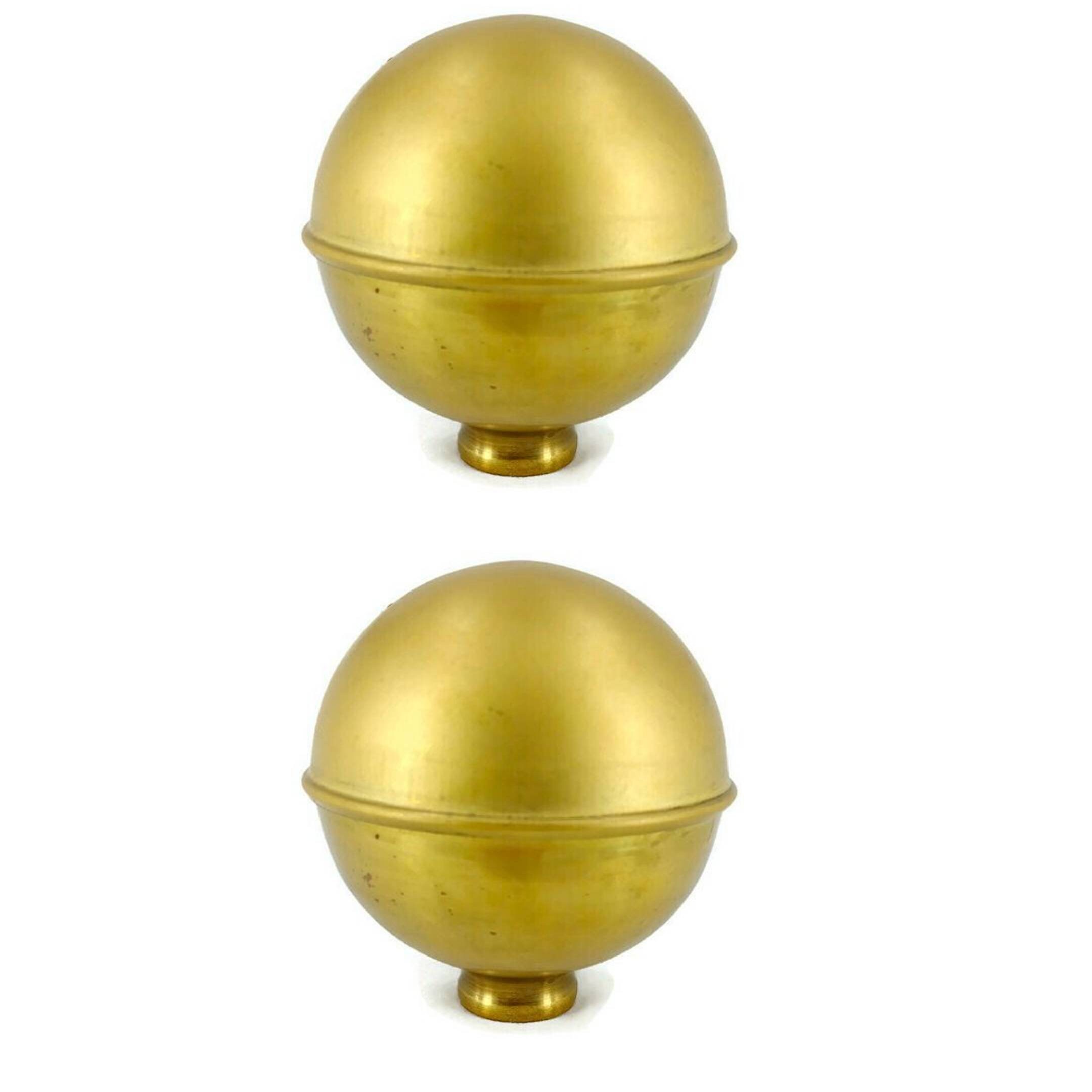 2 brass large 3.3/8 inch high vesion b4 bed ball vintage Etsy