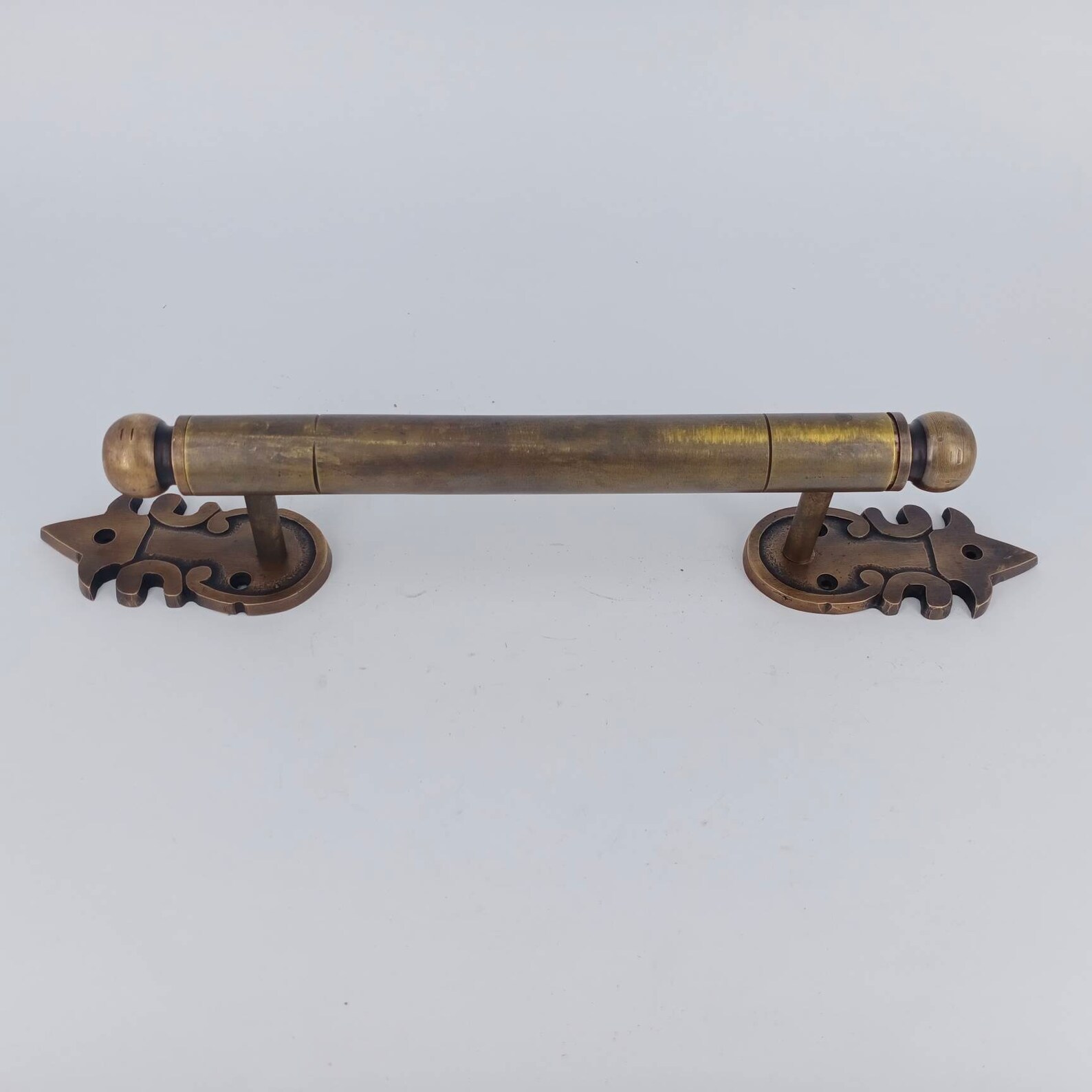 Nice Brass Hollow Rod Door Handle Asian Vintage Style Solid Etsy