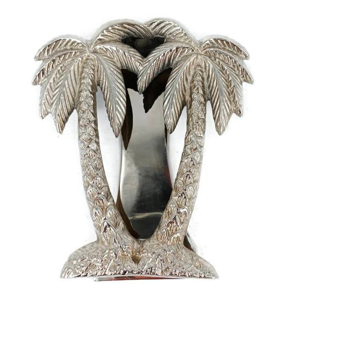 Stunning PALM tree door knocker polished CHROME over cast Etsy