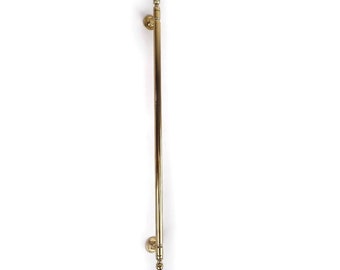 Bolt fix solid brass 20" inch long Kitchen Cabinet Grab pulls 51cm Old vintage D Style Door Handle heavy Solid Brass Box lifts Pulls ILYA