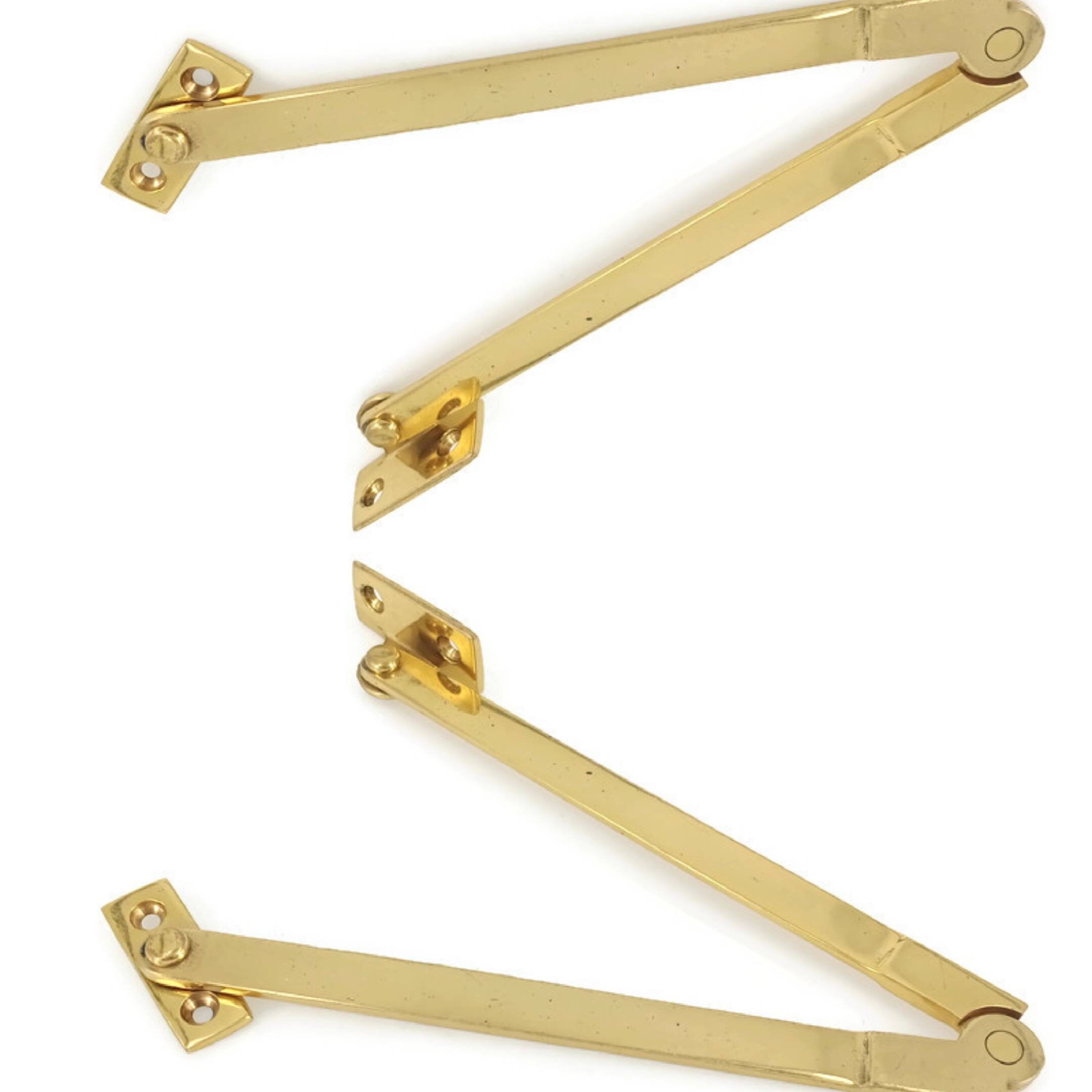 2 BRASS box stay hinge arm heavy cast Box Handle sea chest 15 Etsy