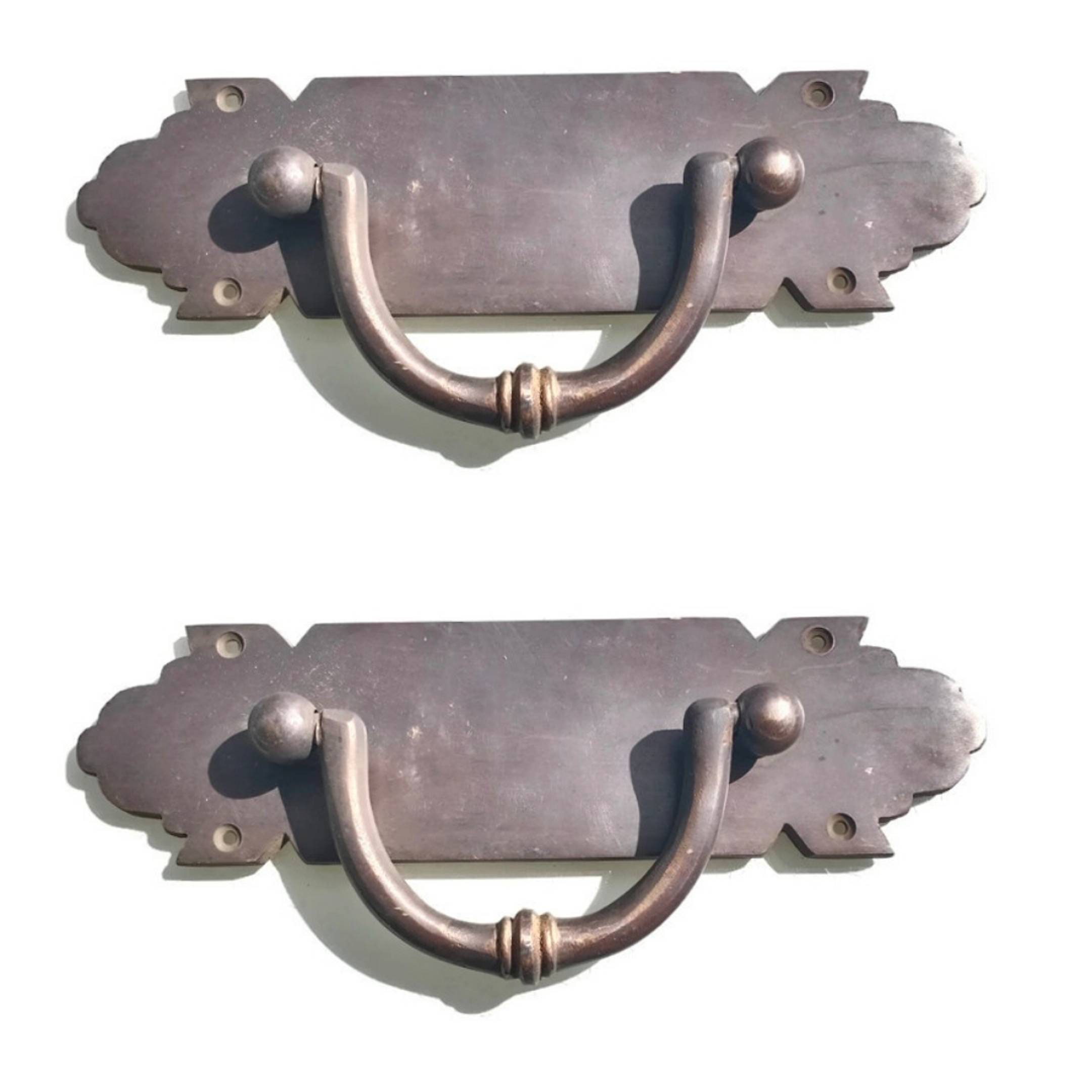 2 very Large Box Handle 23cm heavy strong Solid Brass Pulls Etsy