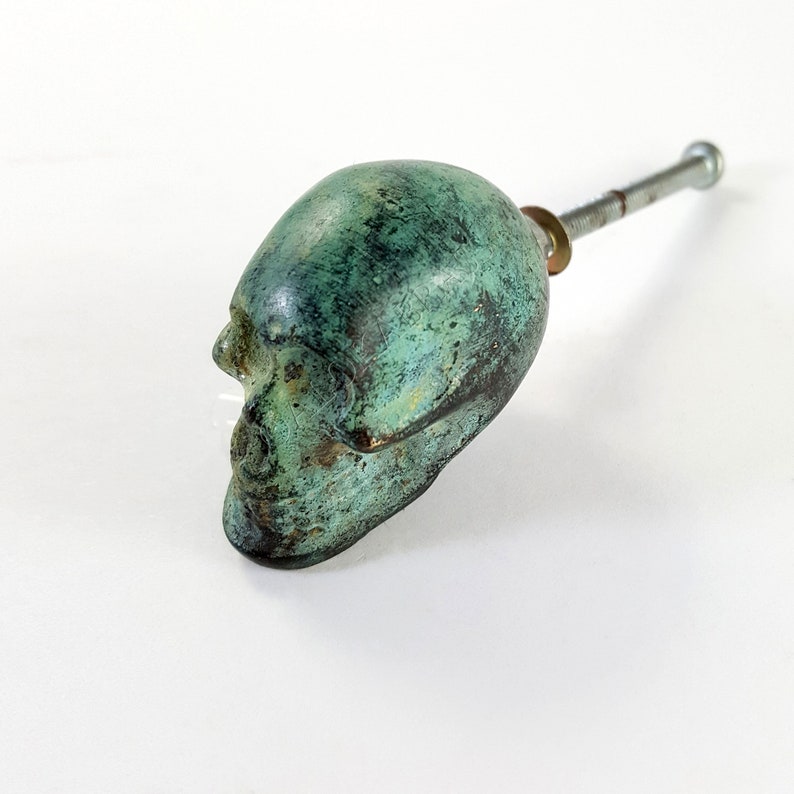 Solid Brass 4 Cute Small SKULL Knob Solid Brass Door Etsy UK