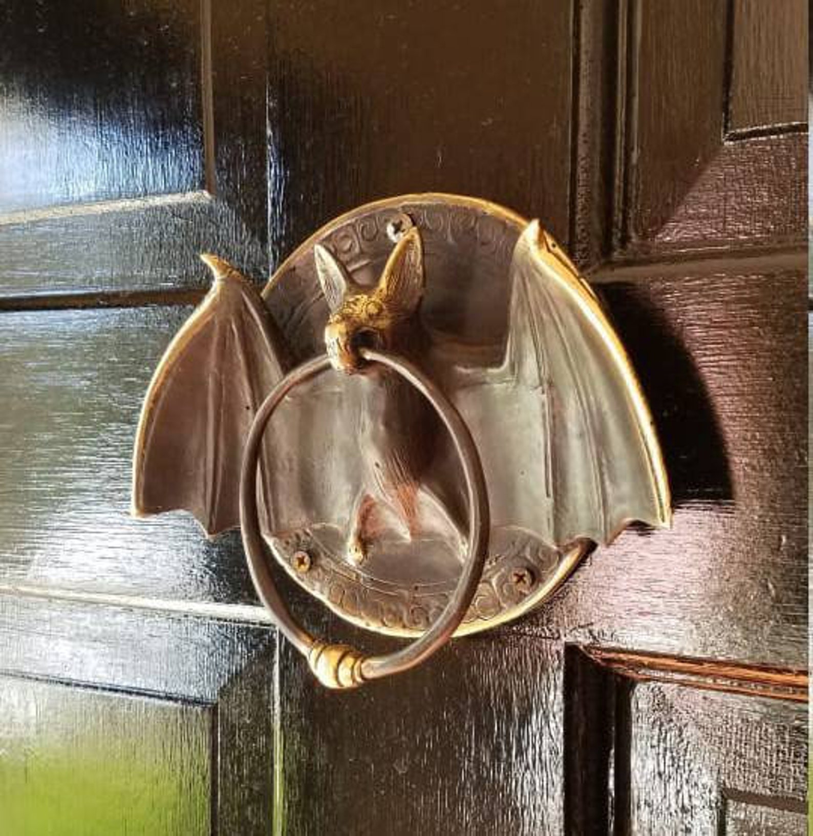 2 pieces Light weight Amazing Solid Brass Door Knocker Bat Etsy