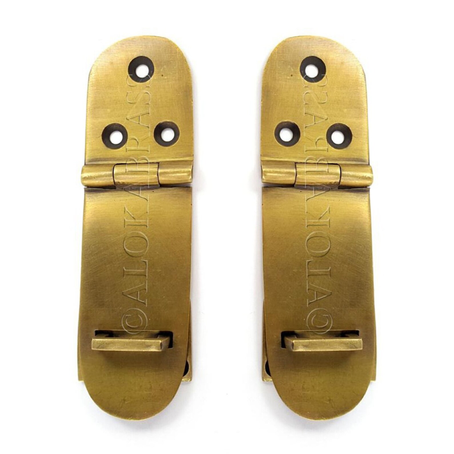 2 Solid Brass Small 10.5cm Solid Heavy Brass Hasp Staple Latch Etsy