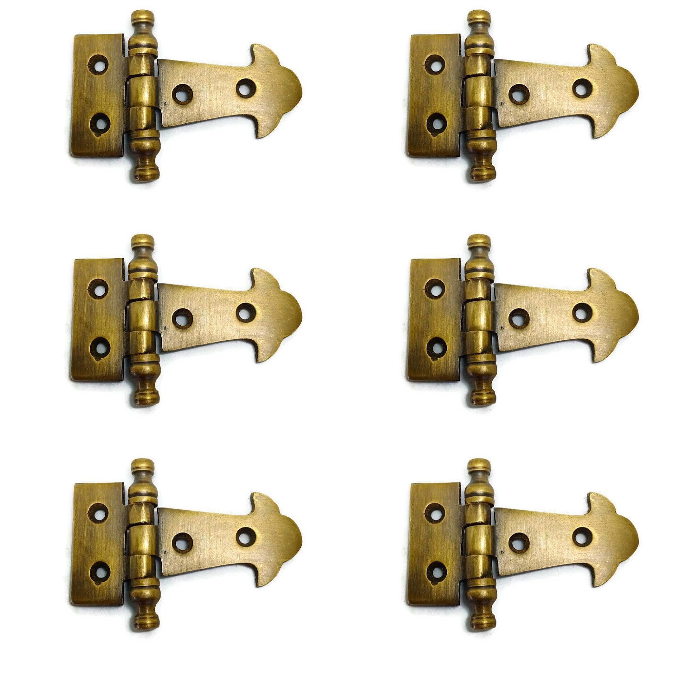 Vintage Solid Brass Door 3" Hinge Heavy Duty Decorative Antique Gate