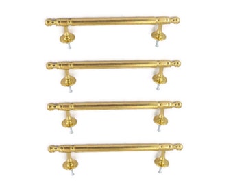 4 REAR FIX 12' inch brass large Kitchen Cabinet Grab pulls 31cm bolt fix Old D Style Door Handle heavy Solid Brass Box lifts Pulls ILYA