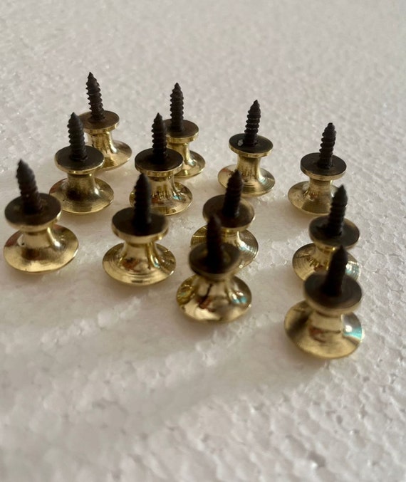 12 Tiny Small Knobs Handle Screw Fix Kitchen Cabinets and Drawers