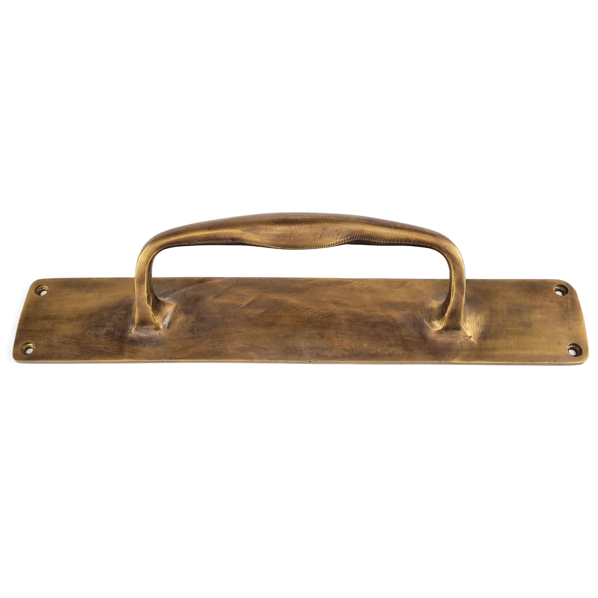 12 Inch Barn Door Grab Solid Brass Large Plain Handle Etsy
