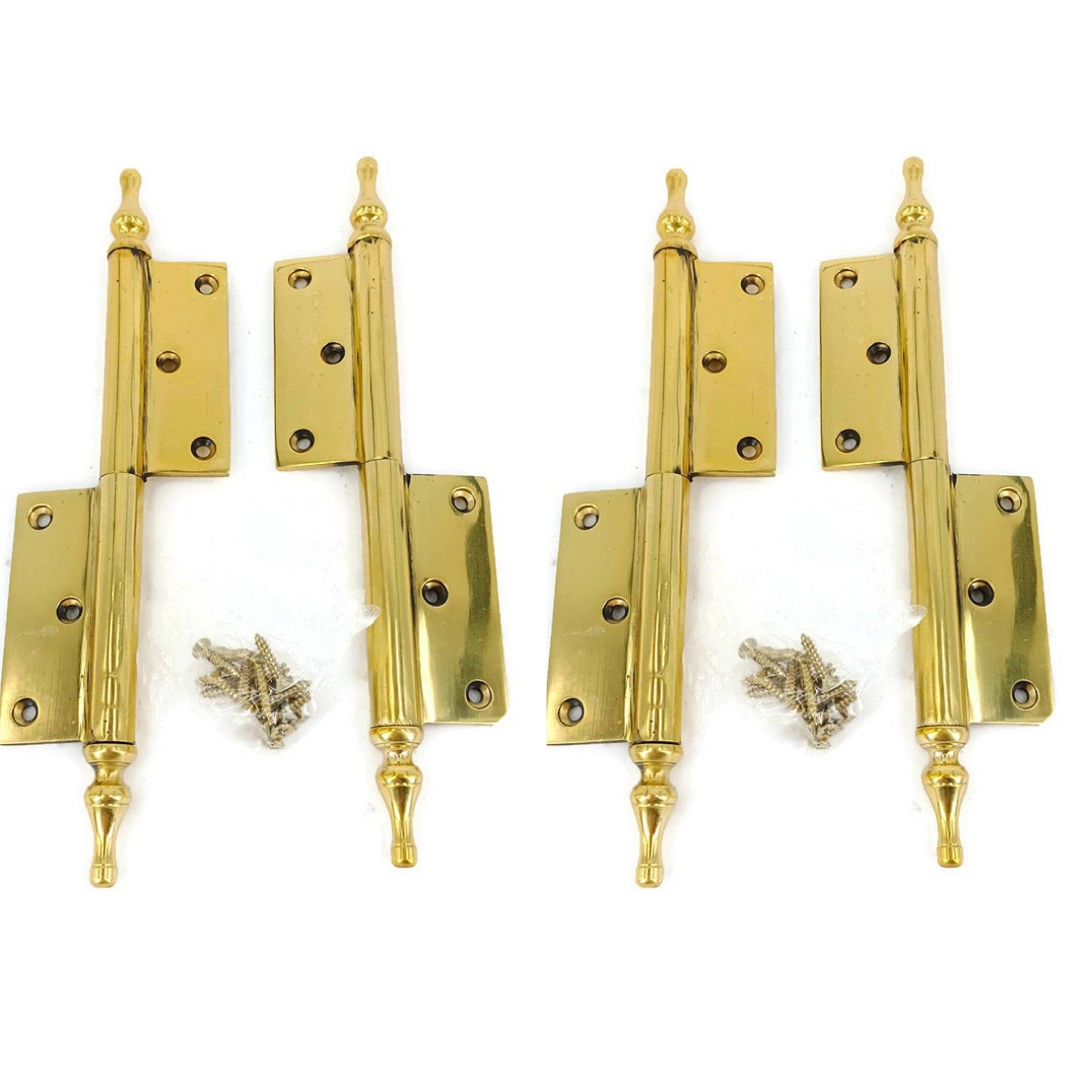 4 brass Large Lift Off Door Box Hinges Pin Vintage Style Solid Etsy
