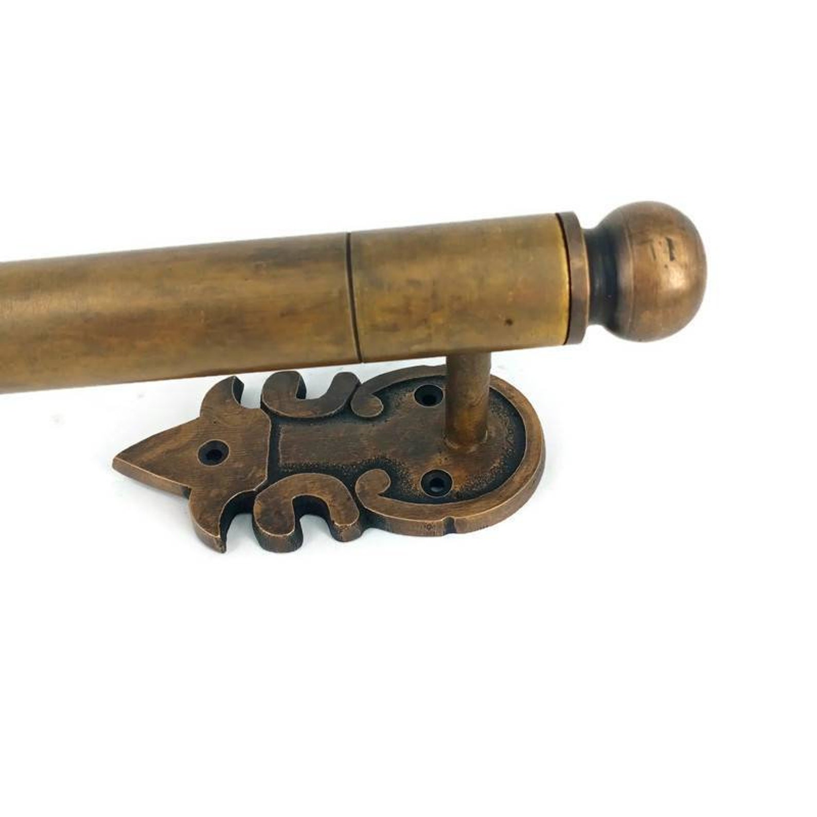 Nice Brass Hollow Rod Door Handle Asian Vintage Style Solid Etsy