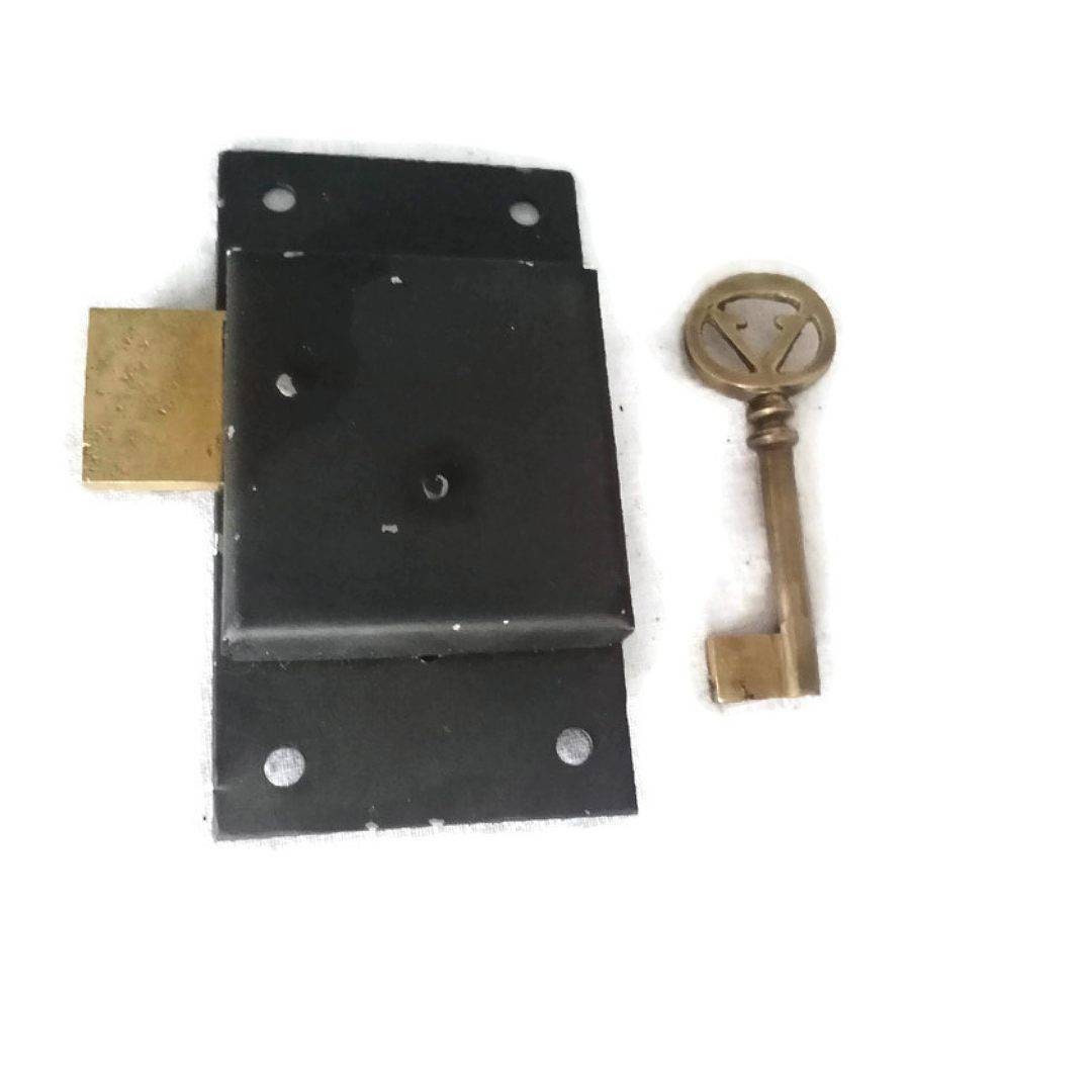 4 Steel Cupboard Flush Mount Door Lock Key Solid Brass Etsy
