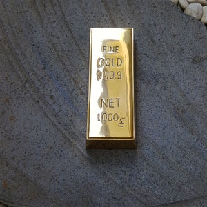3 Brass Pieces SPECIAL PRICE Unique Fake Fine 999 GOLD Bullion Bar ...