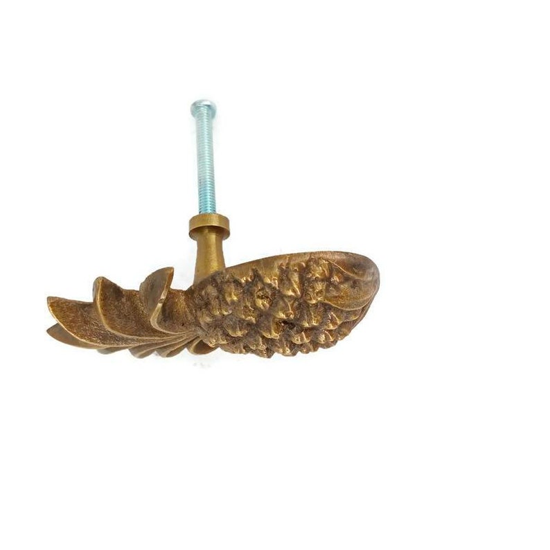 16 Brass Small 2.3/8 Inch Pineapple Knob Handle Great Etsy