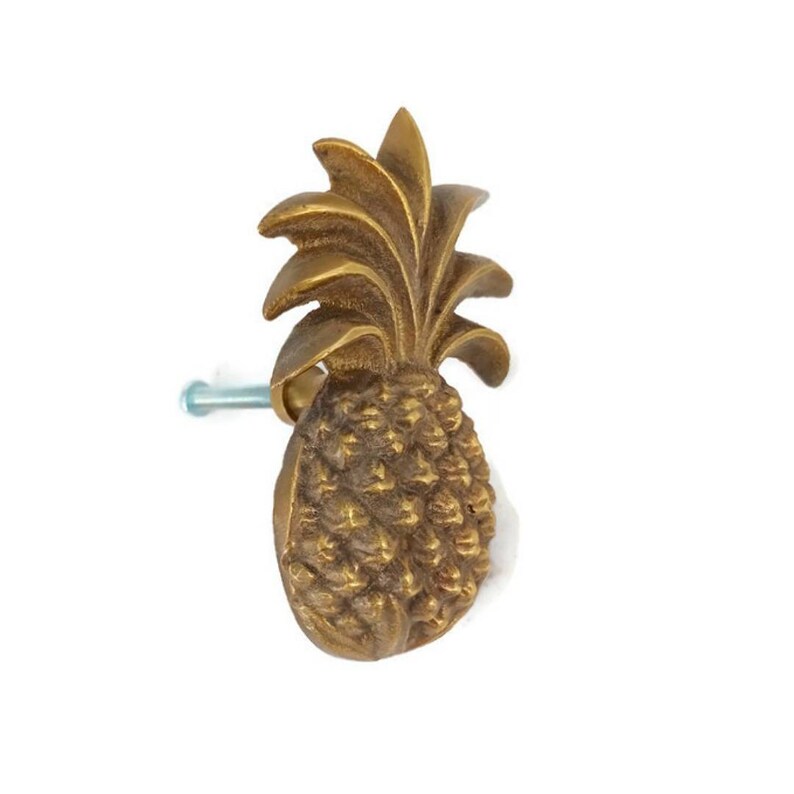 16 Brass Small 2.3/8 Inch Pineapple Knob Handle Great Etsy