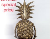 ON SALE special price Large 10 quot Polished solid Brass Pineapple Door Knocker 25cm stunning heavy front door banger many finishes available