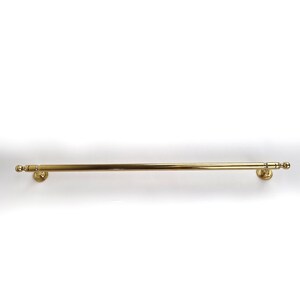 bolt fix solid brass 18 inch long Kitchen Cabinet Grab pulls 45cm Old vintage D Style Door Handle heavy Solid Brass Box lifts Pulls ILYA image 5