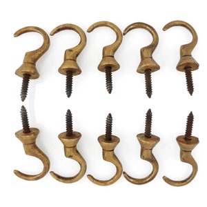 Small Wall Hooks Brass Tiny Hook Decorative Hooks Wall Hook
