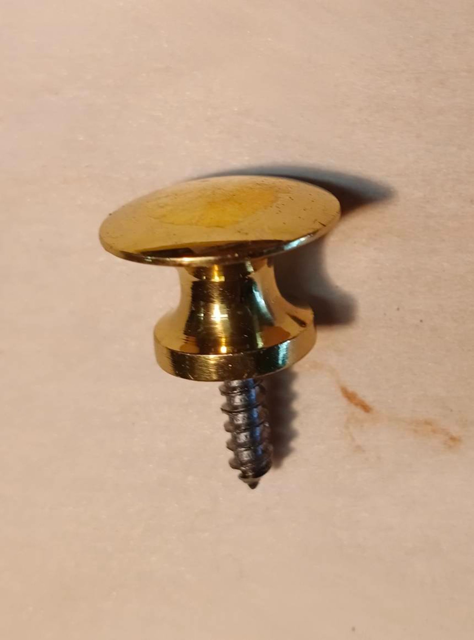 4 brass Small knobs handle wood screw fix kitchen and Etsy