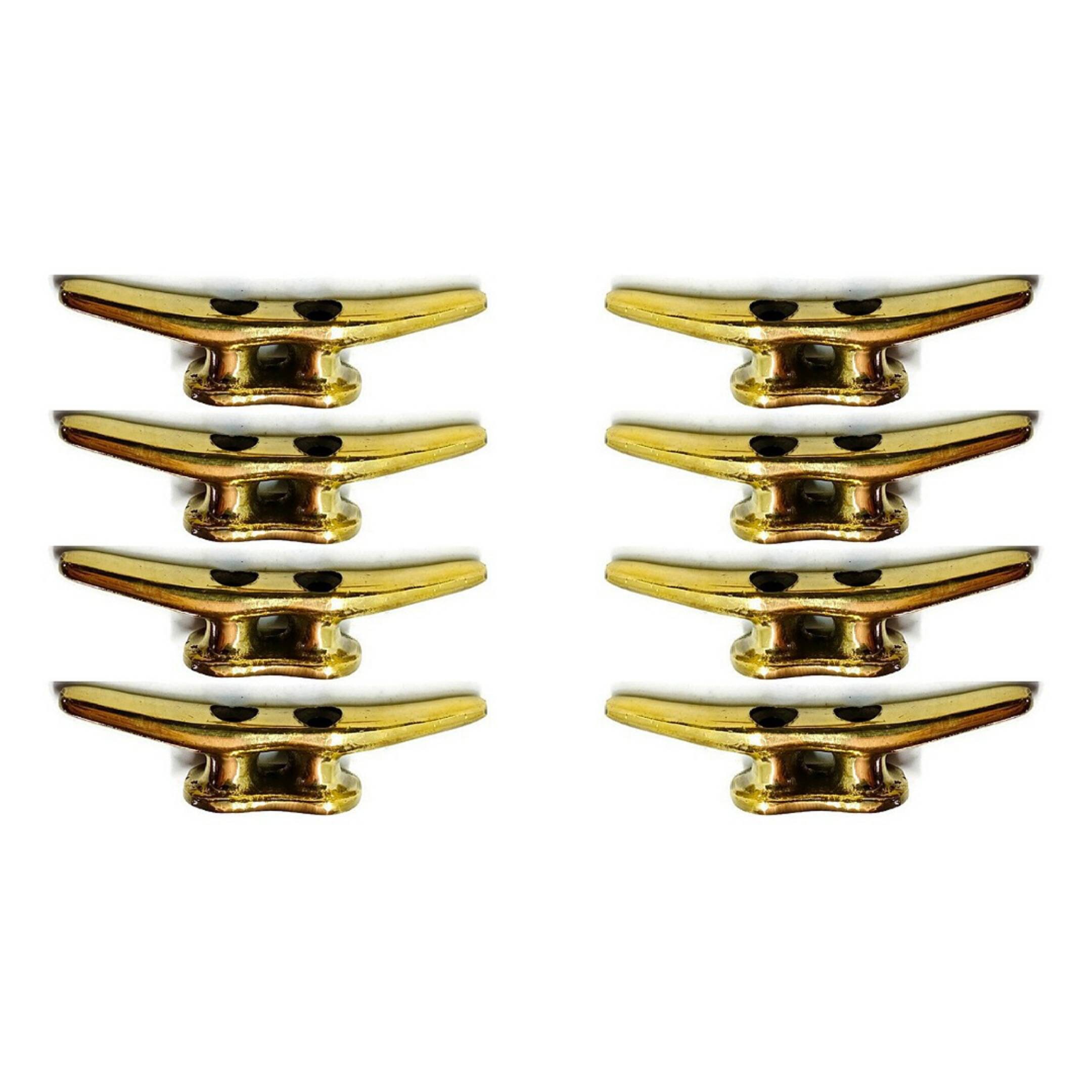 8 brass small Cleat Tie Down rustic rough Hand Cast 10.5 cm Etsy