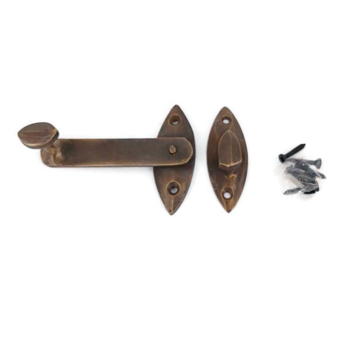4 small swing arm catch solid brass Hasp latch for door Etsy