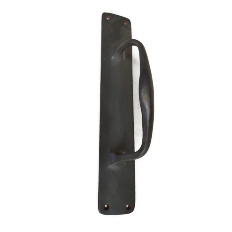 12 Inch Barn Door Grab Solid Brass Large Plain Handle Etsy