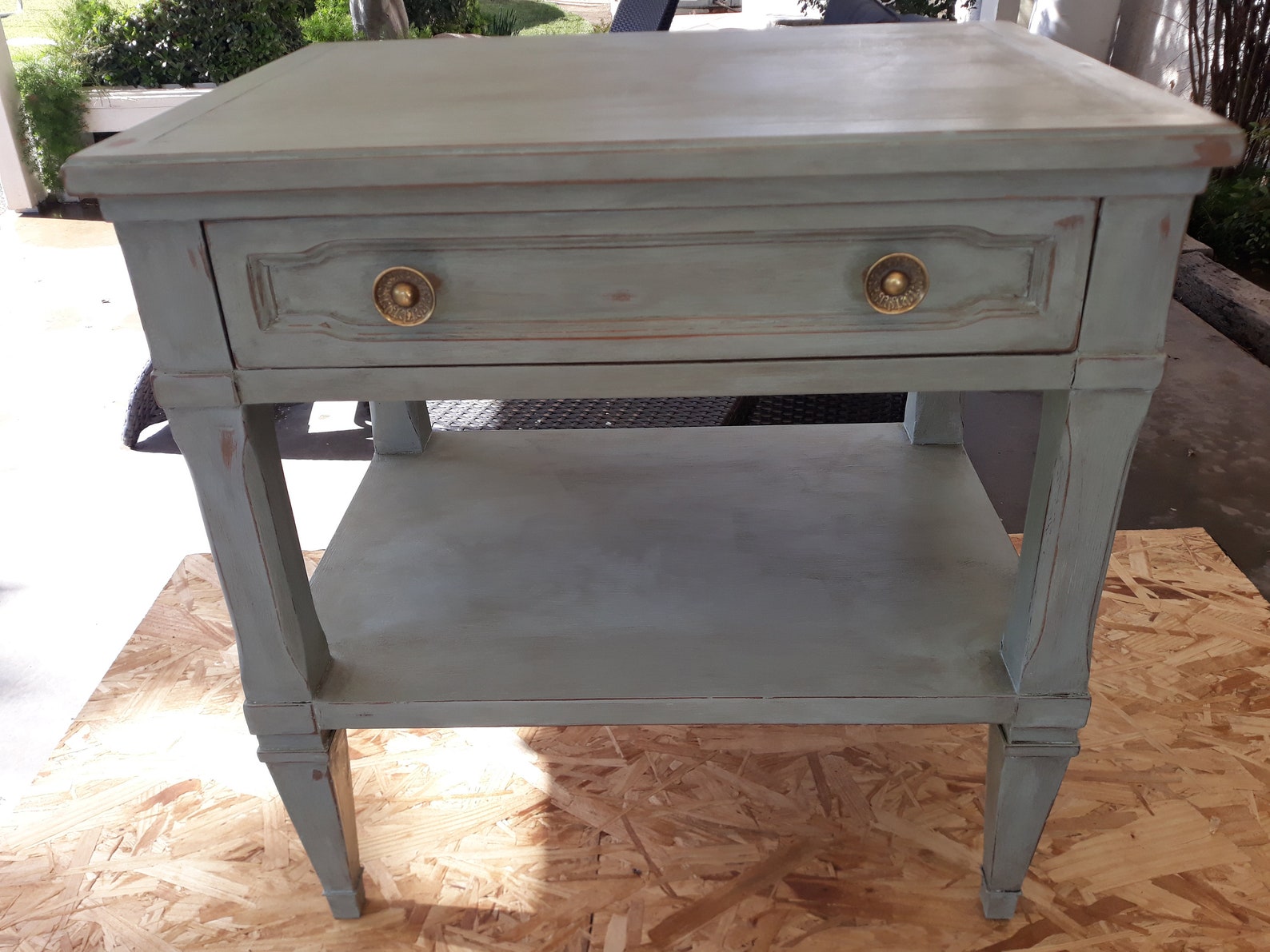 Vintage accent table Etsy