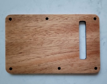 Unfinished Wooden Stratocaster Electric Guitar Tremolo Plate