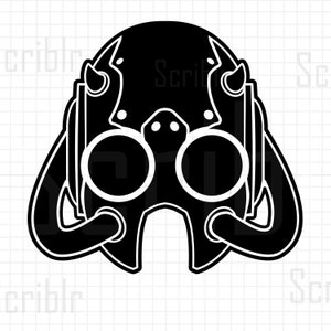 Máscara de Ghoul sem rosto sem nome Banda Fantasma Vector SVG PNG Cutfile