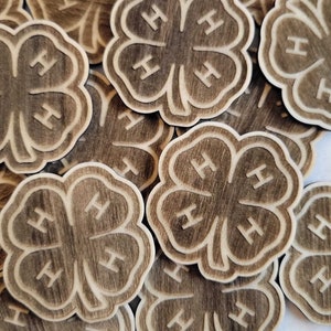 One Dozen+ 4H Laser Cut and Engraved Basswood Pieces