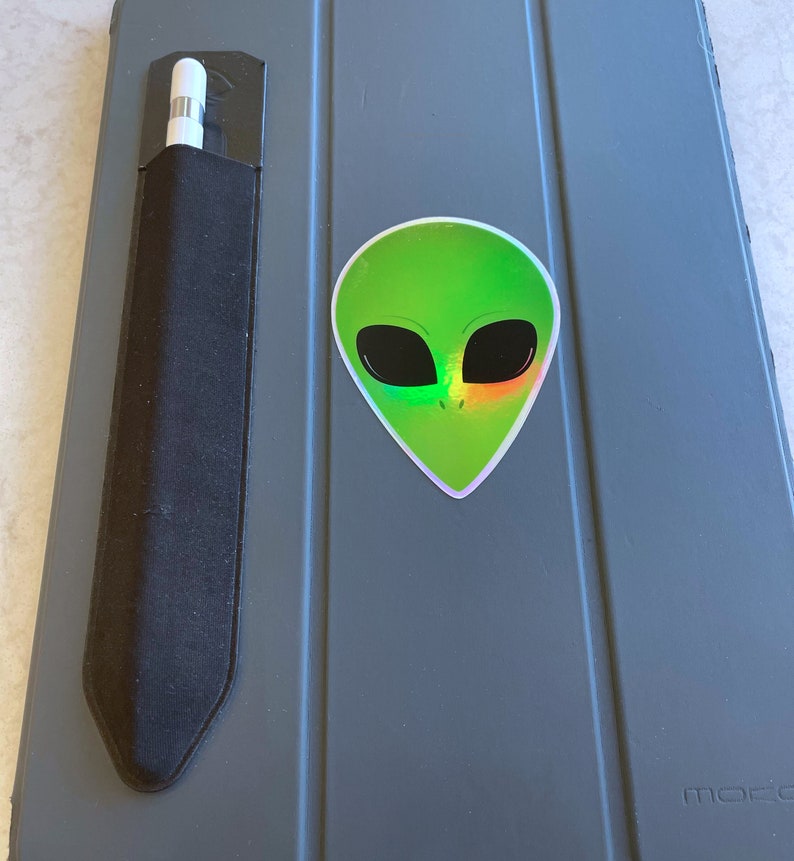 Alien Head Holographic Stickers image 3