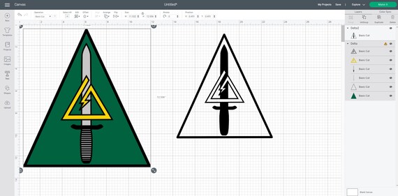 Delta Force CAG SFOD-D Patch Logo Vector SVG - Etsy