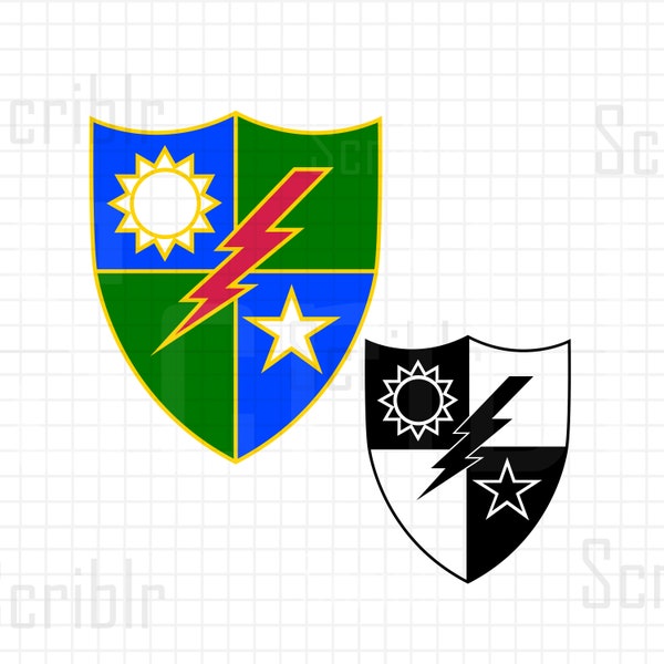 75th Ranger Regiment Unit Crest SVG Vector Cutfile PNG