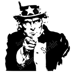 Uncle Sam Vector SVG, PNG, JPG Cut Image
