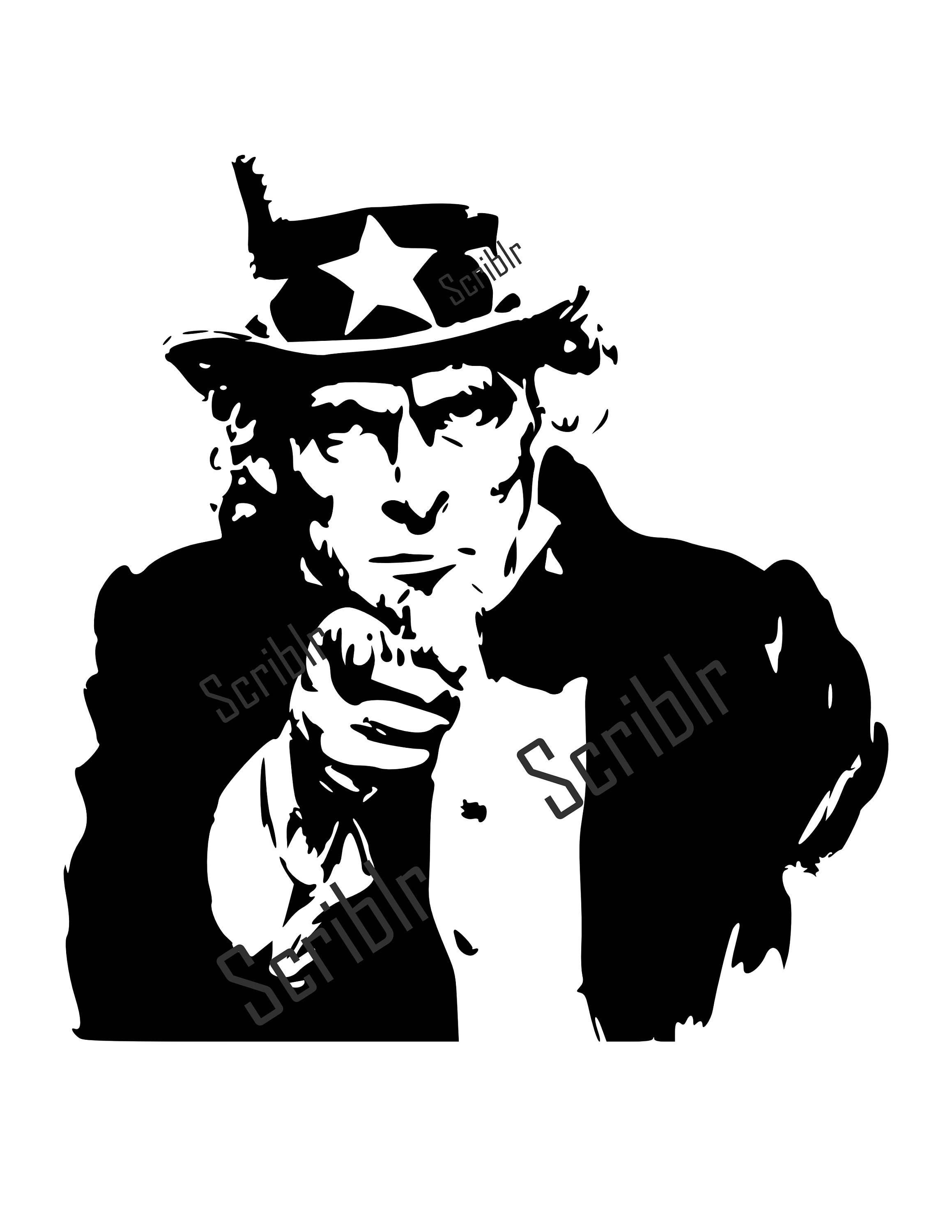 Uncle Sam Vector SVG, PNG, JPG Cut Image - Etsy