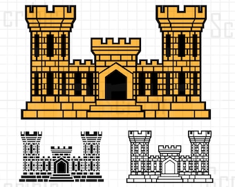 US Army Engineer Corp SVG Vector PNG Cutfile