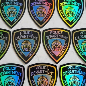 Adesivo olografico del dipartimento di polizia di New York NYPD